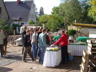 Neubau Haus D 2004/ 2005, Grundsteinlegung